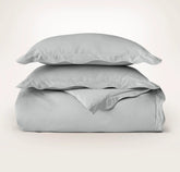 Percale Embellished Duvet Set - Shore/Shore Curved Edge