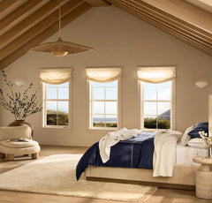 Percale Embellished Duvet Set - Coastal Navy/White Sail Stitch