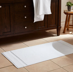 Plush Bath Mat - White