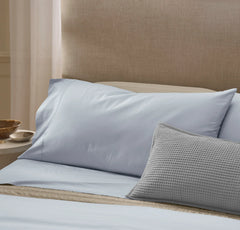 Percale Hemmed Sheet Set - Hydrangea