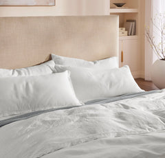Linen Duvet Set - White