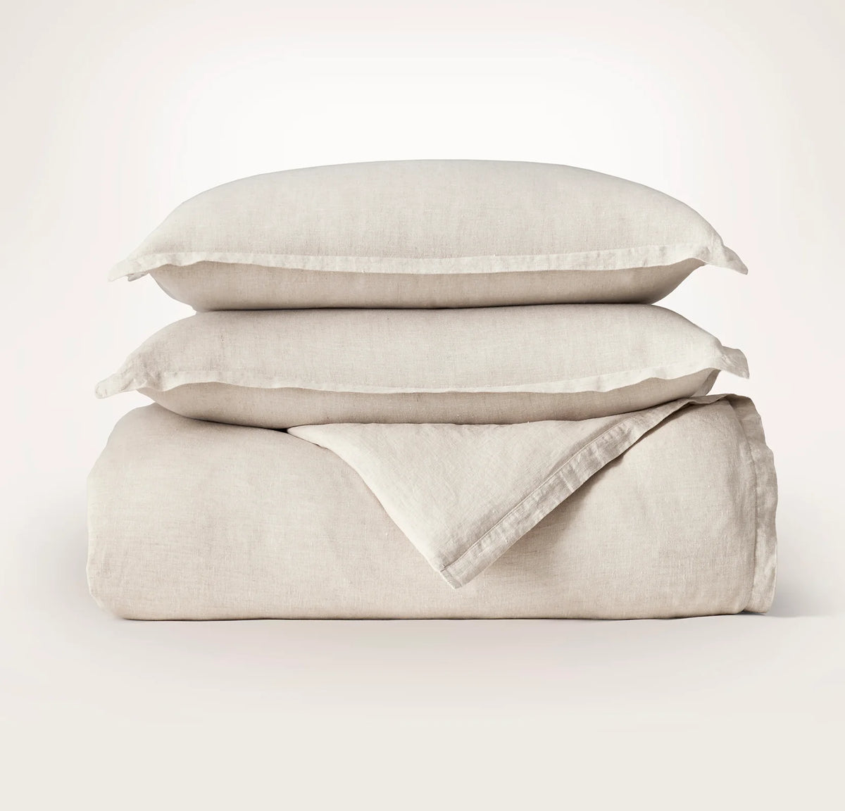 Linen Duvet Set - Melange Natural