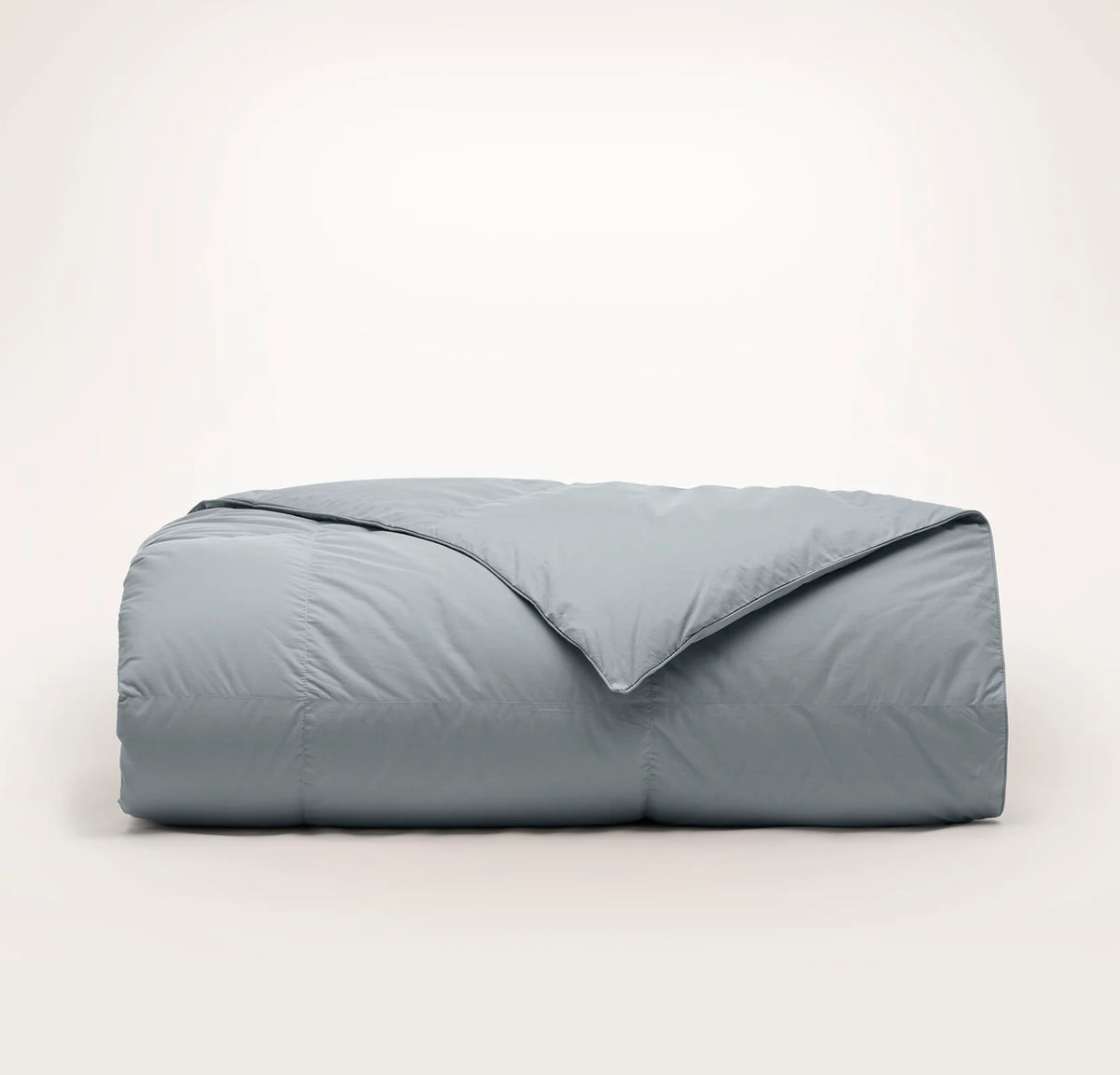 Percale Quilted Down Comforter - Bluestone
