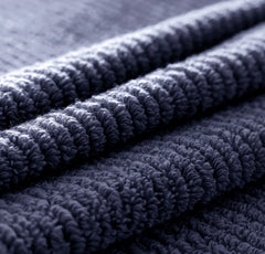 Turkish Ribbed Bath Towel - Coastal Navy