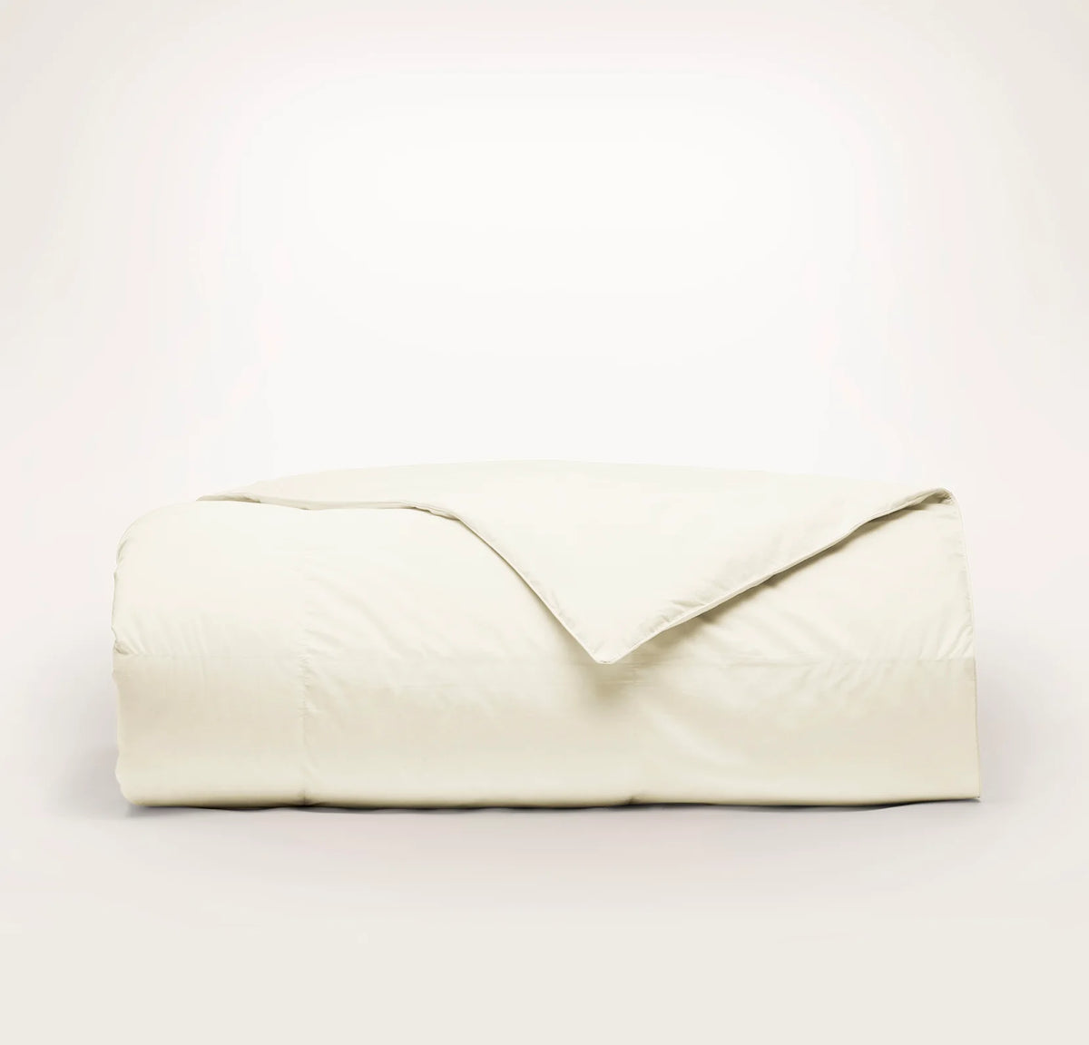 Percale Quilted Down Alternative Comforter - Cream