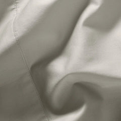 Percale Hemmed Fitted Sheet - Pewter